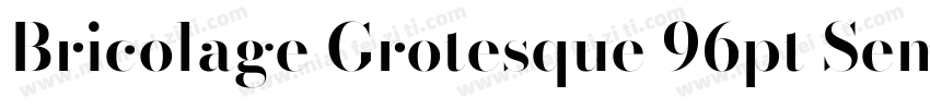 Bricolage Grotesque 96pt SemiBold字体转换